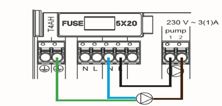 Altech V4: Hvordan forbinder man pumpen til styreboksen?
